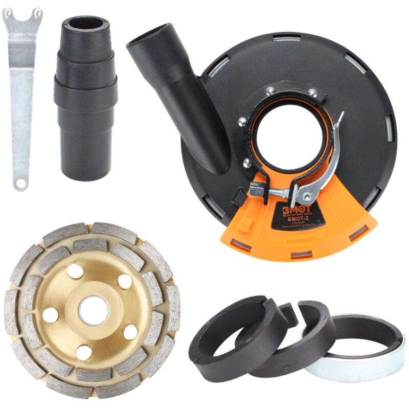 Einfeben - Capot d aspiration pour meuleuse d angle 125mm/5inch Capot d'aspiration pour un ponçage sans poussière