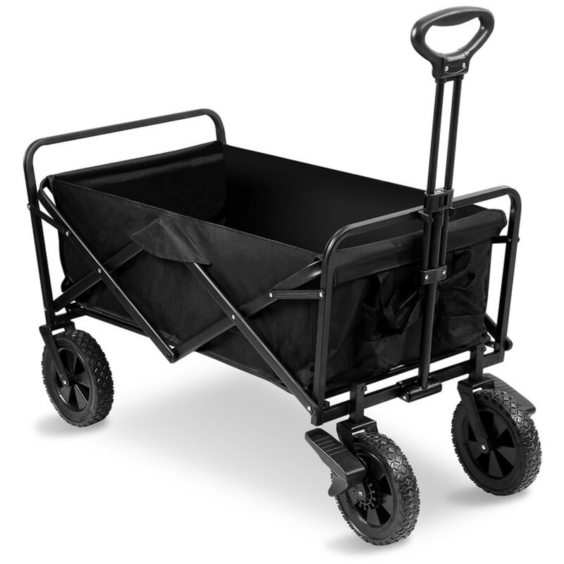 EINFEBEN Chariot de Jardin Pliable,Chariot de Jardin à Main, Avec barre de poussée Remorque de Transport Collection d'Outils de Jardin,Chariot à