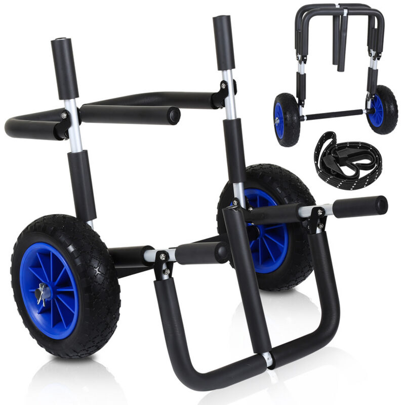 Chariot de Surf,Chariot de Transport Double pour 2x Planches de sup Stand Up Paddle Surfboard, en Aluminium, Charge jusqu'à 80 kg