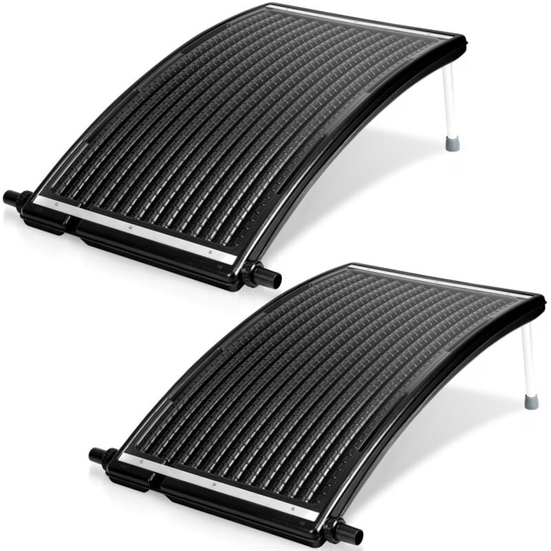 2 pièces chauffage solaire pour piscine Panneau de chauffage solaire 110 x 69 x 14 cm - Einfeben