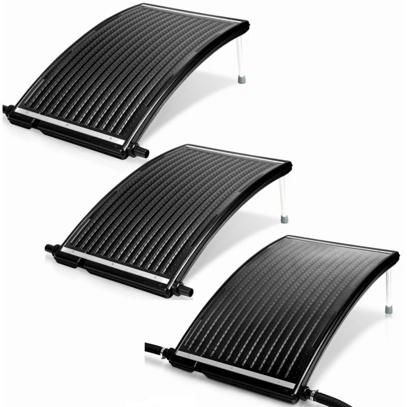 3 pièces chauffage solaire pour piscine Panneau de chauffage solaire 110 x 69 x 14 cm - Einfeben