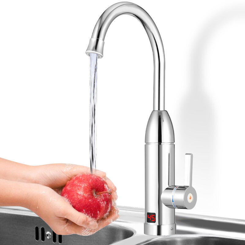 Einfeben - Chauffe eau Instantané Electrique, Robinet Avec Chauffe-eau Instantané 3kW pour un Lave-mains, Vaisselle Mais Pas pour une Douche Bien