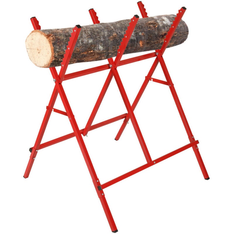 Chevalet de sciage Chevalet à bûches en acier Haute qualité Chevalet de tronçonnage Pliable couper le bois - Einfeben