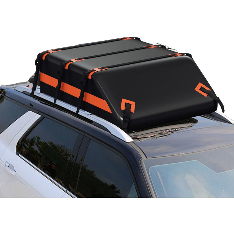 EINFEBEN Coffre de toit 550L Coffre à bagages Coffre de toit pliable pour voiture Sac de toit noir