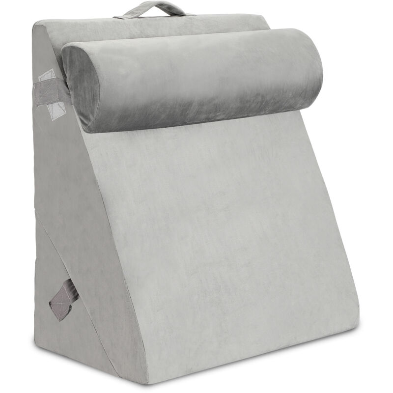 Einfeben - Coussin de lecture Coussin Cunéiforme Lit Coussin Canape Dorsal Coussin de Calage Thérapeutique Triangulaire Oreiller Anti-Stress