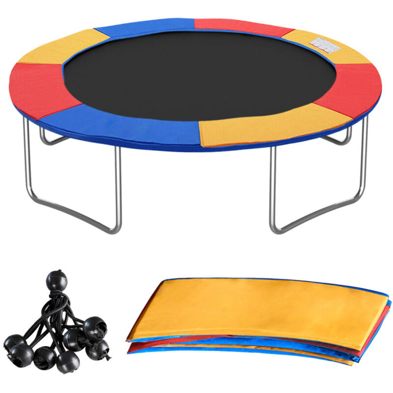 Einfeben - Coussin de Protection pour Trampoline de Remplacement résistant aux intempéries et uv Multicolore 244 cm