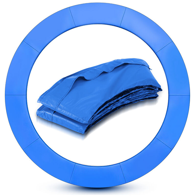 Coussin de Protection pour Trampoline , Protection des Bords Ressort pour Trampoline, Résistant aux uv, 305 cm Bleu - Bleu - Einfeben