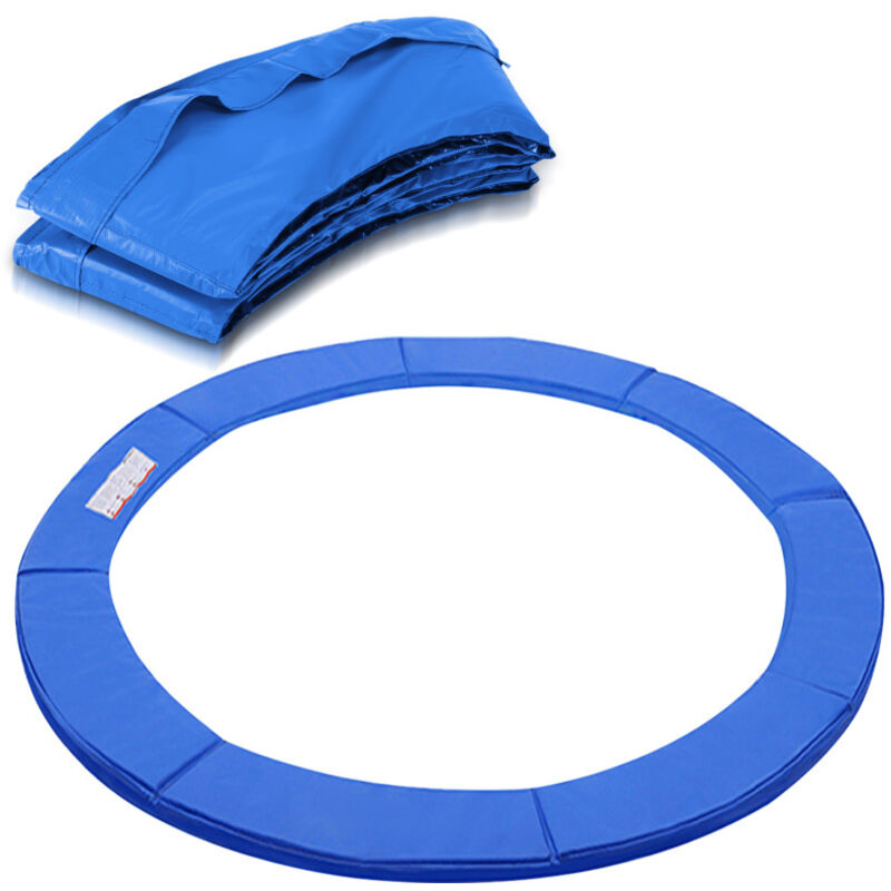 Einfeben - Coussin de Protection pour Trampoline , Protection des Bords Ressort pour Trampoline, Résistant aux uv, 244 cm Bleu