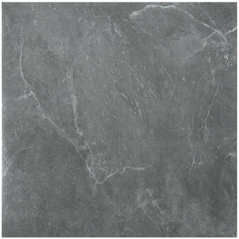 Dalles de sol pvc adhésives -5 Boites de 55 dalles vinyle auto-adhésives - Marbre gris - ca.5 m² - Einfeben