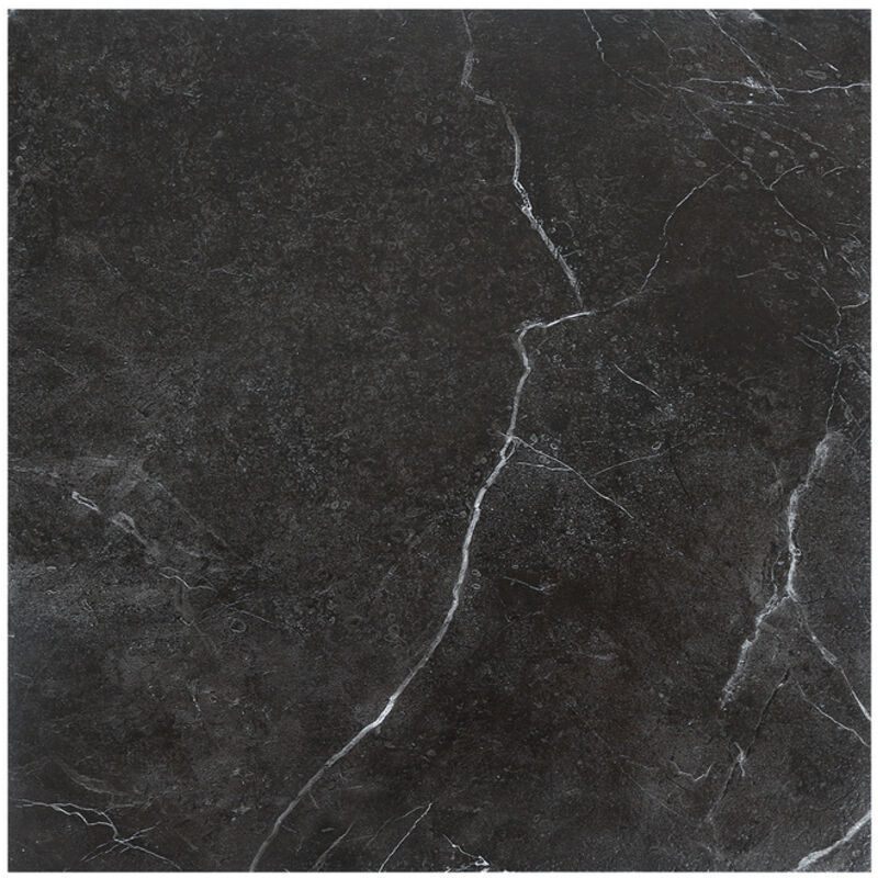 Dalles de sol pvc adhésives -2 Boites de 22 dalles vinyle auto-adhésives - Marbre noir - ca.2 m² - Einfeben