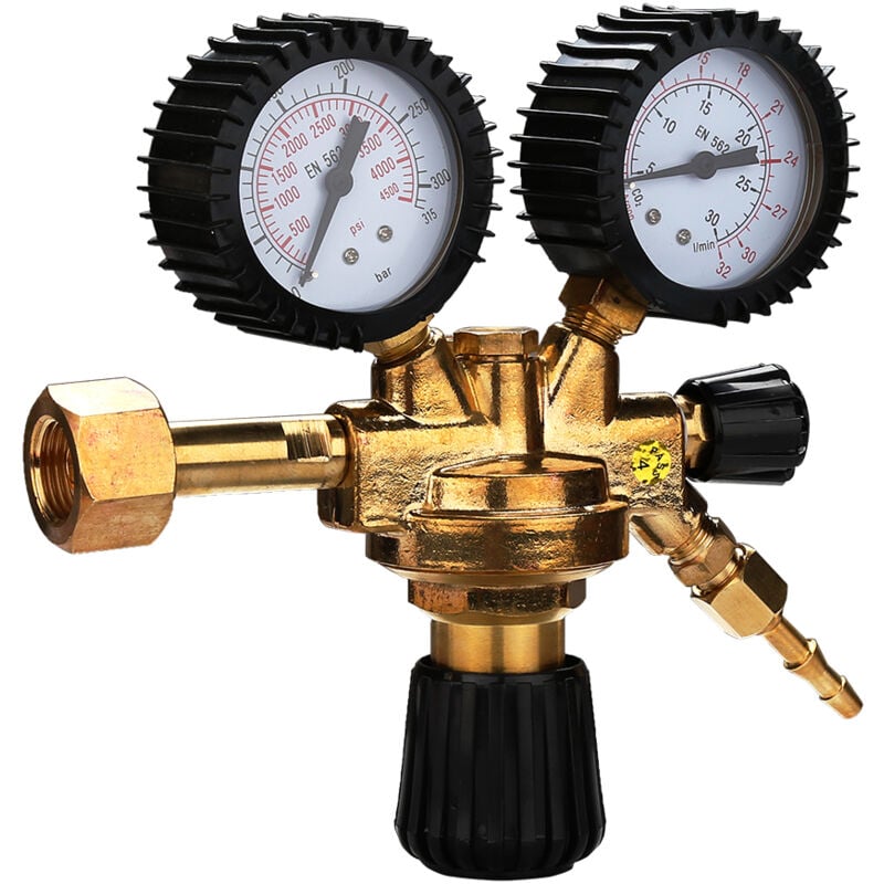 Einfeben - Débilitre Détendeur 30 L/min à deux manomètres pour gaz Argon et Argon +CO²