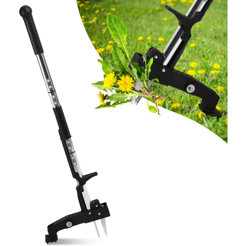 Einfeben - Desherbeur Manuel Stand Up Weed Puller Outil D'élimination des Racines des Mauvaises Herbes,avec pédale 100cm