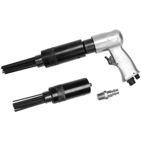 Bituxx Pistolet à aiguille à air comprimé 4000 tr/min + 2 têtes d'aiguille  avec 19 aiguilles de 3 mm de diamètre (dérouilleur à ongles + 2 têtes d' aiguille) : : Bricolage