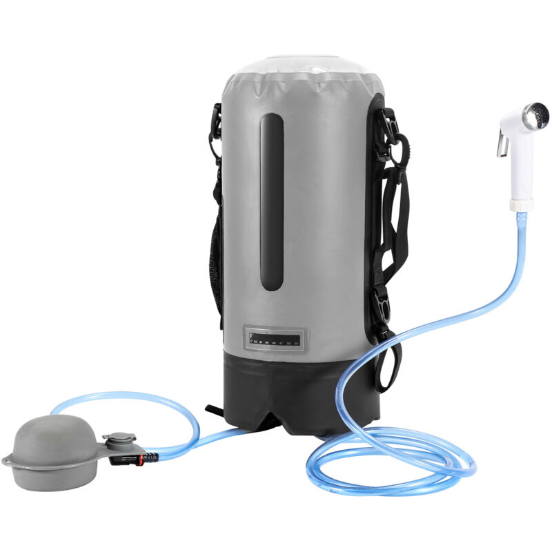 Douche de camping Sac à eau 12L Outdoor Shower pour le camping jardin avec pompe à pied - Einfeben