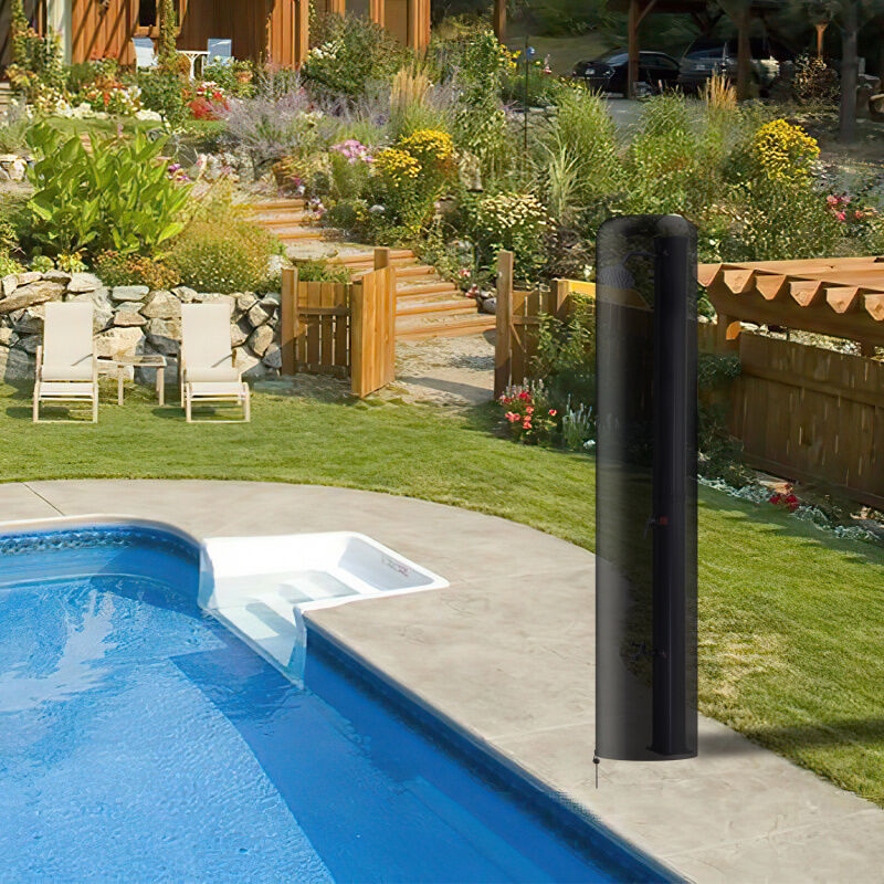 Douche solaire avec couvercle de protection Pommeau de douche pluie Camping Douche de jardin 20L - Einfeben