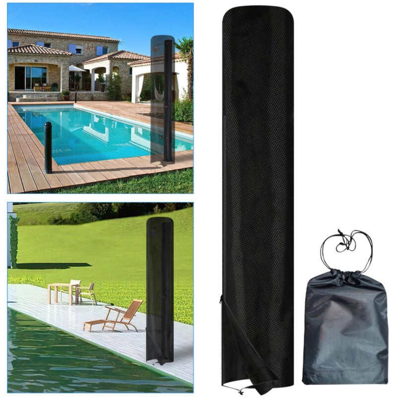 Douche solaire sans électricité avec couvercle de protection Natation Douche de jardin 20L - Einfeben