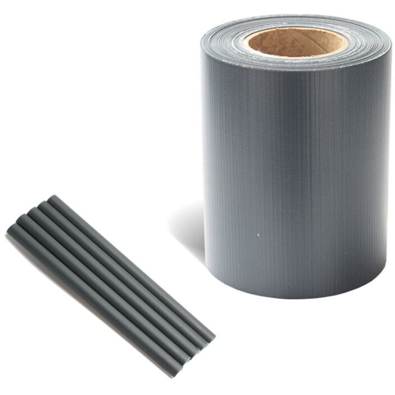 Cran d'intimité de jardin Résistant aux intempéries Pare-vue Clôture Jardin pvc Anthracite 70mx19cm - Einfeben