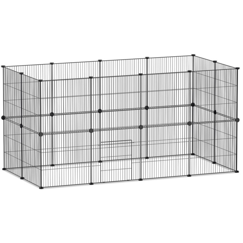 Einfeben - Enclos extérieur Parc pour lapins diy Parc pour lapins Parc pour chiots 12pcs 35x35cm