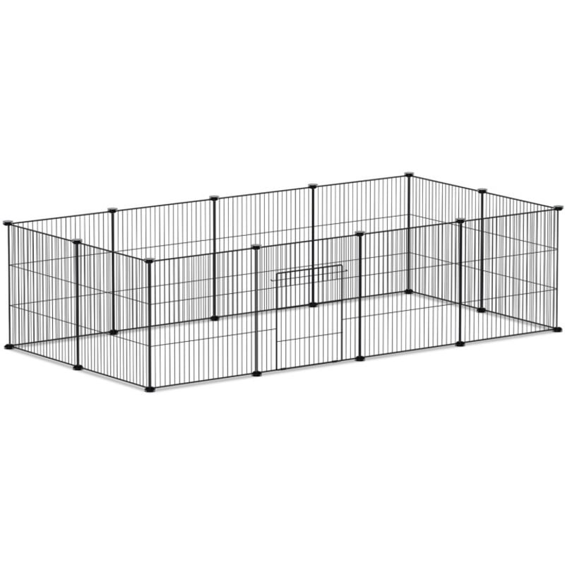 Einfeben - Enclos extérieur Parc pour lapins diy Parc pour lapins Parc pour chiots 12pcs 35x35cm