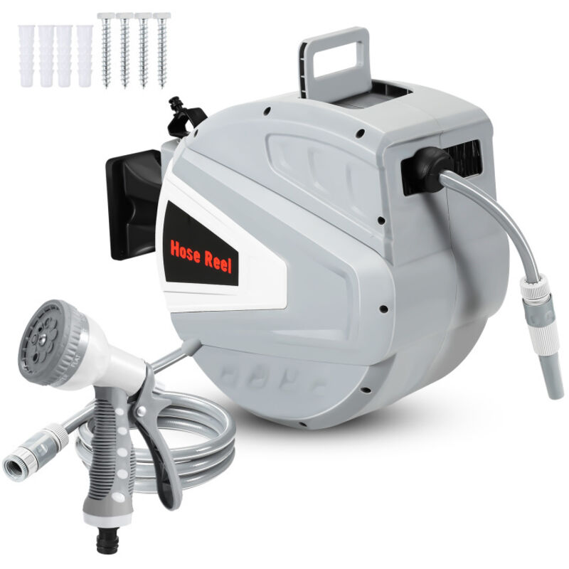 Einfeben - Enrouleur Tuyau Arrosage 20M Protection contre le pliage, ultra-flexible, protection contre les uv Automatique Raccord 3/4 avec pistolet à