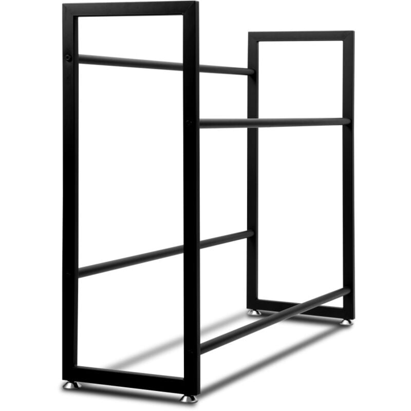 Einfeben - 105x32x85cm Étagère à caisses de boissons Support Rangement Bouteilles Métal Étagère pour Caisses de Boissons