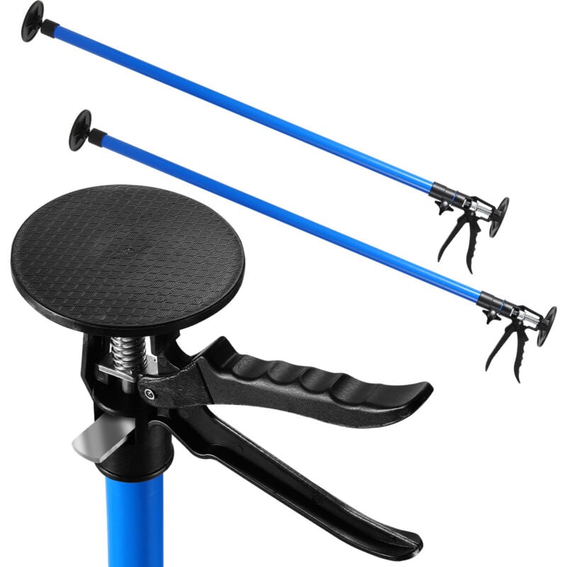 Etai de soutien Hauteur 115 à 290cm, lot de 2 supports de plafond charge maximale 30 kg - Einfeben