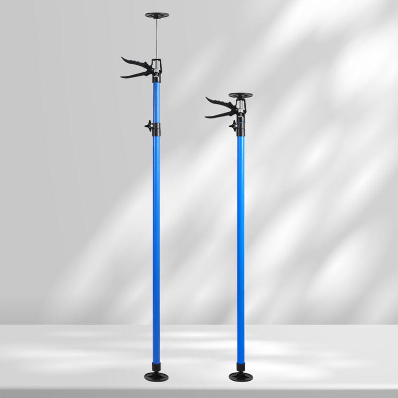 Tai de soutien télescopique 115-290cm Étai de montage Support à serrage rapide en acier Kit de 2 - Einfeben