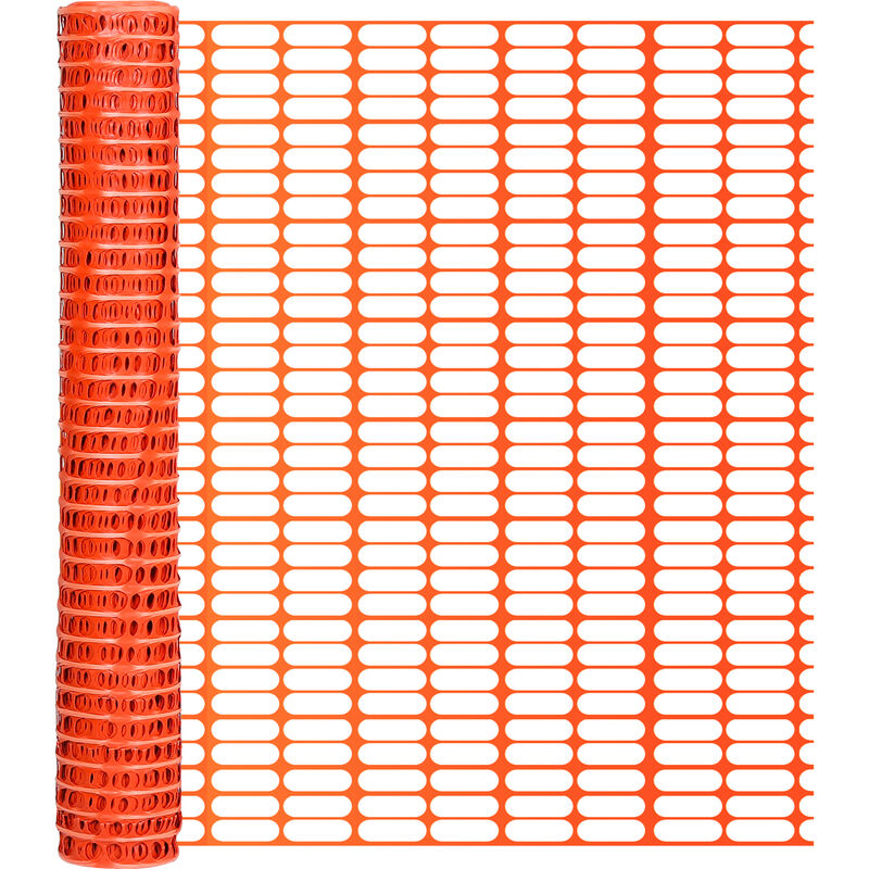Barrière de signalisation Grillage avertisseur, 1x50m, Grillage de signalisation Vert - Orange