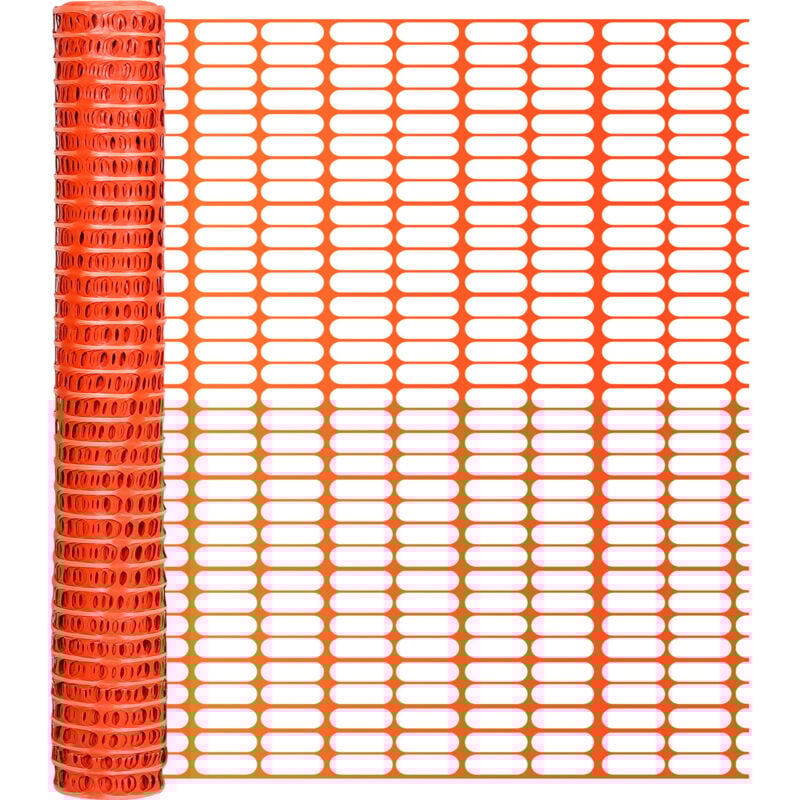 Einfeben - Barrière de signalisation Grillage aOrangeisseur, 1x50m, Grillage de signalisation Orange