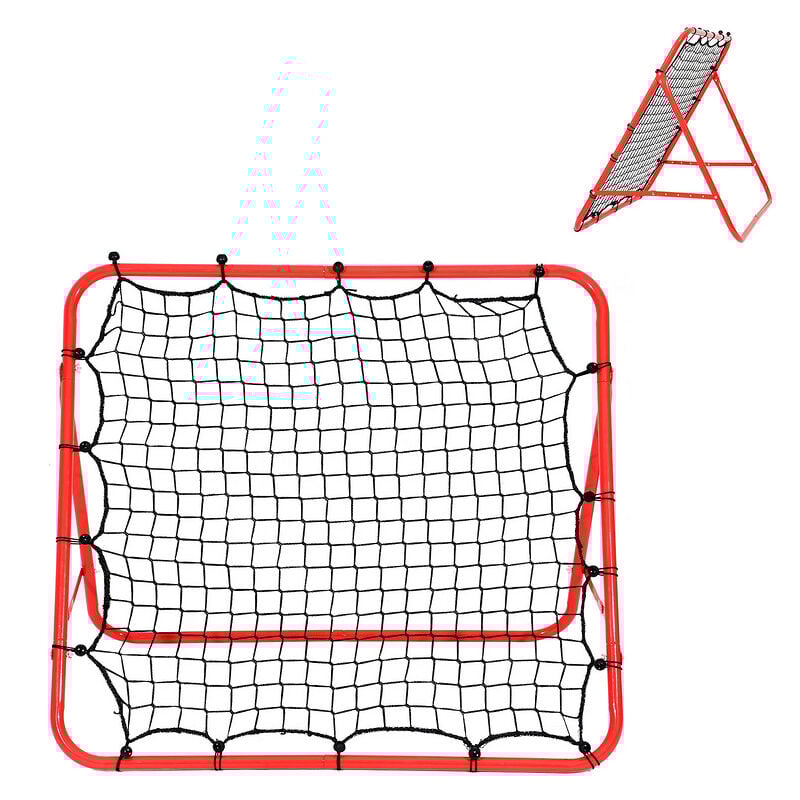 Filet de rebond de football pliable avec Filet pe Rebondisseur de football réglable Entraînement au football 103 x 100 cm - Einfeben