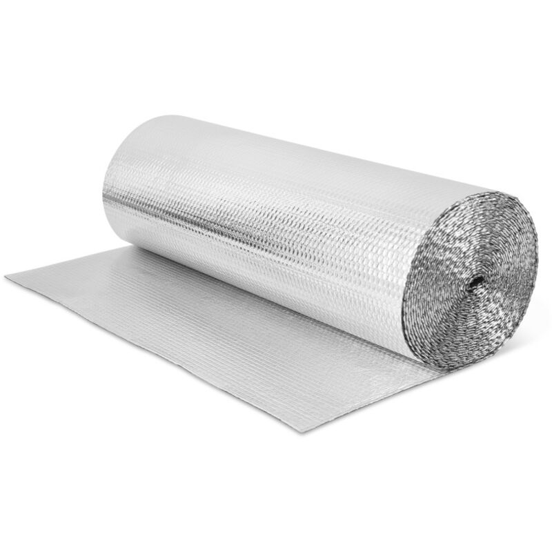 Einfeben - Film de protection Film Isolant Thermique à Bulles Argent Film Isolation pour Mur,Sol 1x20m