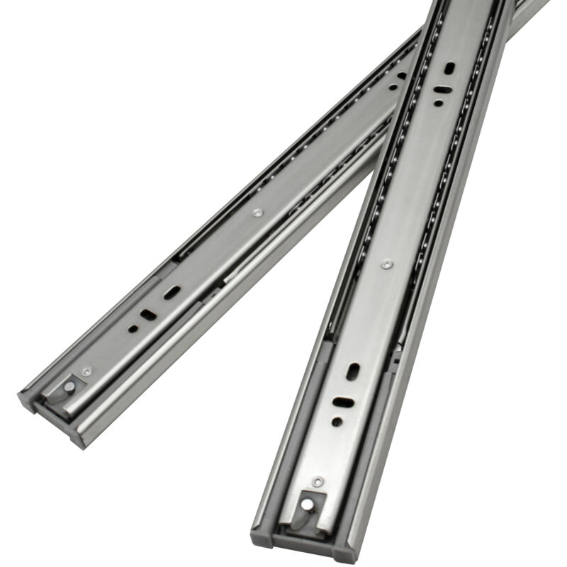 Swanew Glissières de tiroirs Coulisses pour charges lourdes softclose Coulisses à sortie totale 45mm 350mm 10X