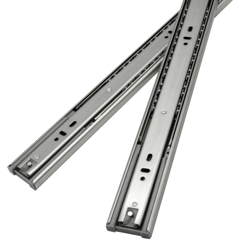 Glissières de tiroirs Coulisses pour charges lourdes softclose Coulisses à sortie totale 45mm 600mm 2X - Einfeben