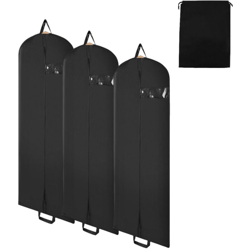Housses de Vêtements,3x 150x60cm Housses de Protection, housse à vêtements - Einfeben