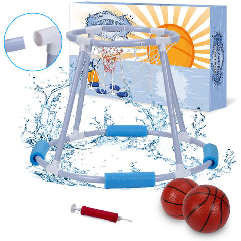 EINFEBEN Jouets de piscine piscine basket pataugeoire piscine basket paniers flottants à partir de 6 ans - bleu
