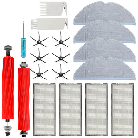 Accessoire pour aspirateur à eau et poussière Joybros Kit de remplacement  hepa filtre à brosse latérale d'essuyage pour Roborock S7