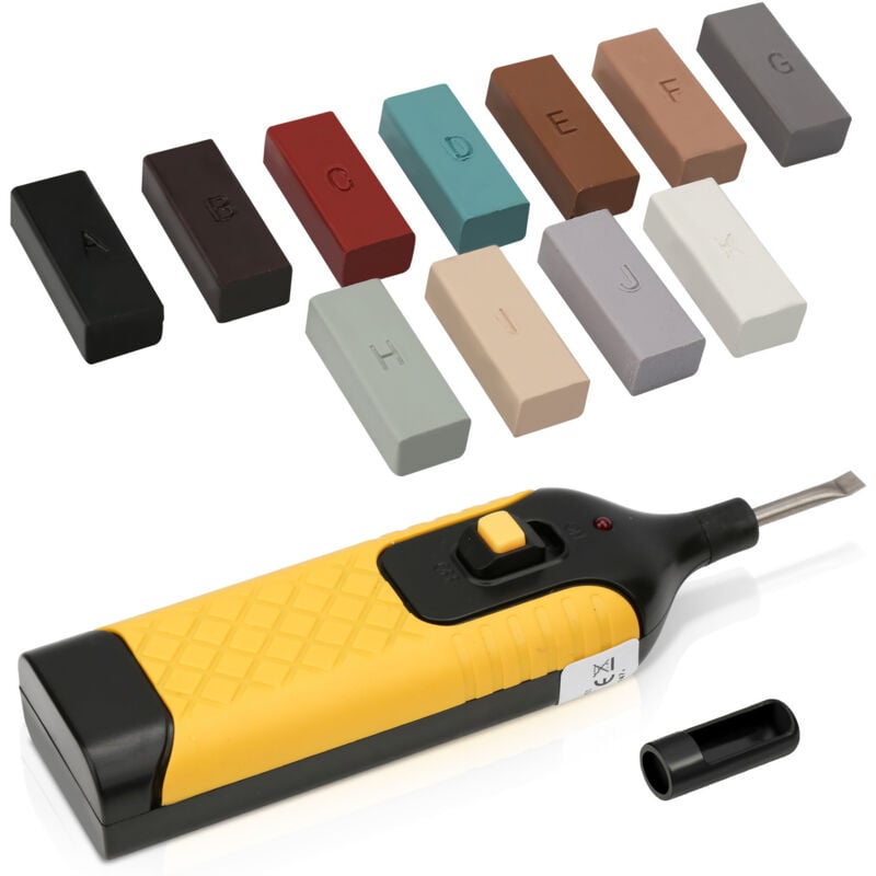 Einfeben - Kit de réparation de stratifié et de bois 11 couleurs, piles et accessoires