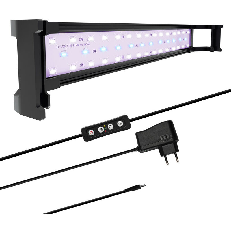 Lampe Aquarium LED,Aquarium led Lumière Éclairage Lampe pour Poisson Plantes,90-110cm - Einfeben