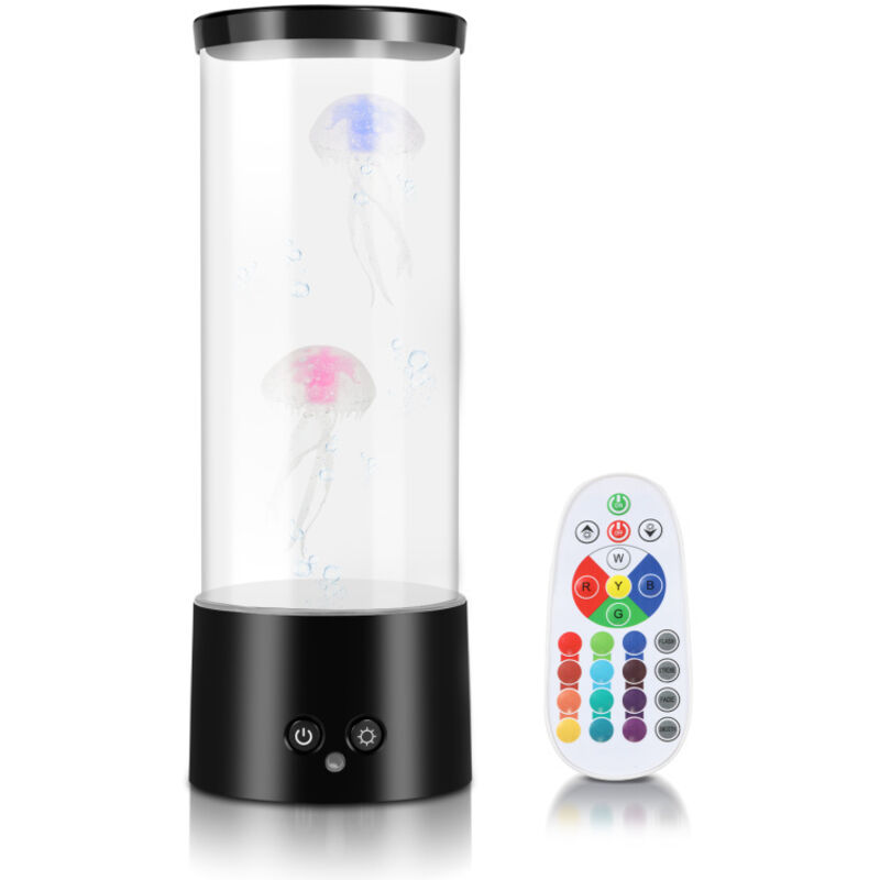 Einfeben - led méduse veilleuse lampe de lave lampe de table chambre créative rgb Artificielle
