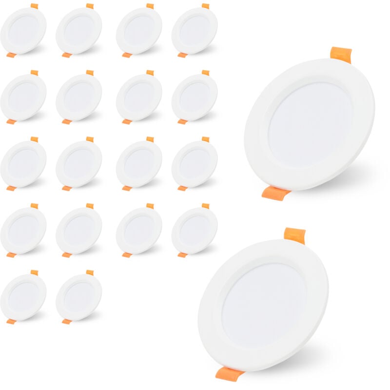 Einfeben - swanew Lot de 20 Spot led encastrable pour plafond 5W spots de plafond,spots encastrables led spots encastrables -blanc chaud 3200K