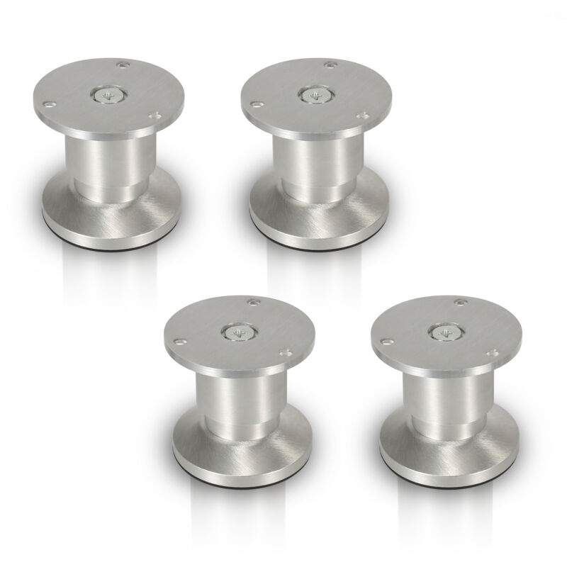 Lot de 8 Pieds de meubles Pieds Réglables Alliage d'aluminium 120 mm De Hauteur - Einfeben