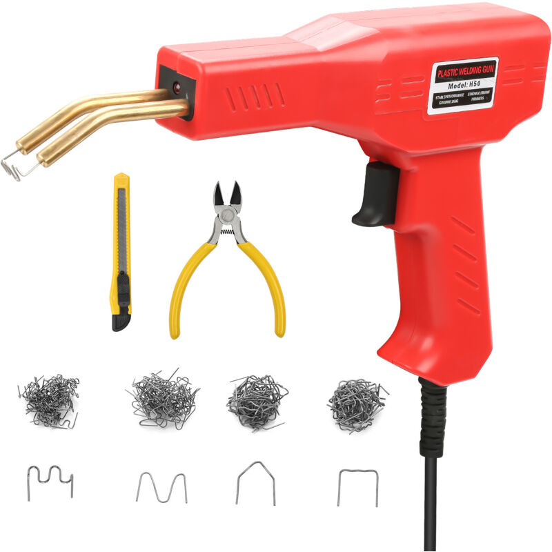 Einfeben - Soudage plastique Machine 50W, Kit De Reparation De Pare-Chocs De Voiture, Machine De Reparation De Soudage Avec Pince