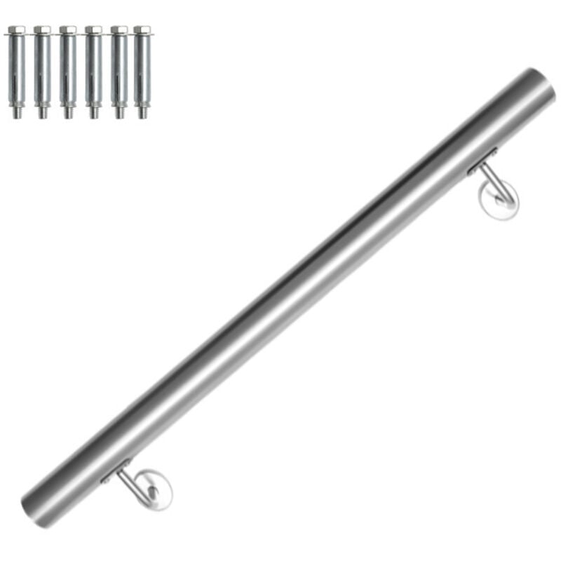 Einfeben - Main courante en acier inoxydable 80cm Rampe d'escalier Support mural