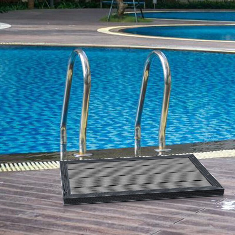 Vingo Élément de sol pour douche Plancher de camping antidérapant Planche de jardin antidérapante