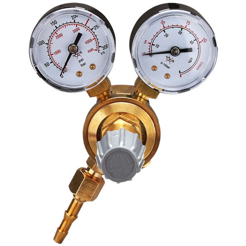Einfeben - mini Réducteur de pression,Détendeur gaz,avec Manomètre pour gaz Argon /co2 Inerte Soudage mig/mag/wig
