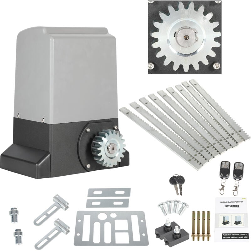 Einfeben - Motorisation Portail 750W Coulissant Electrique Automatique 220V Moteur Poids 1600kg Portail Coulissant Longueur 12m Maxi par vantail
