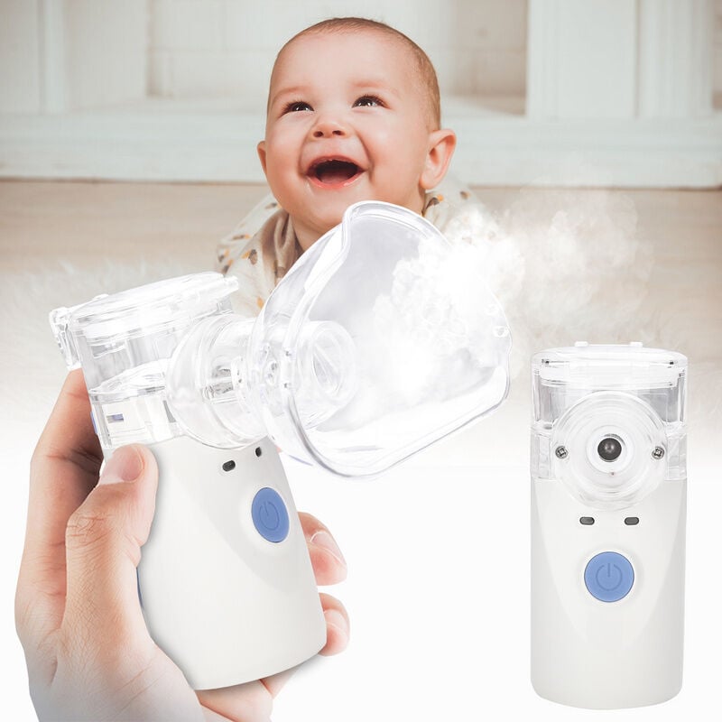 EINFEBEN Nebuliseur a main atomiseur inhalateur a vapeur nebuliseur a mailles portable electrique nebuliseur USB machine pour enfants et adultes