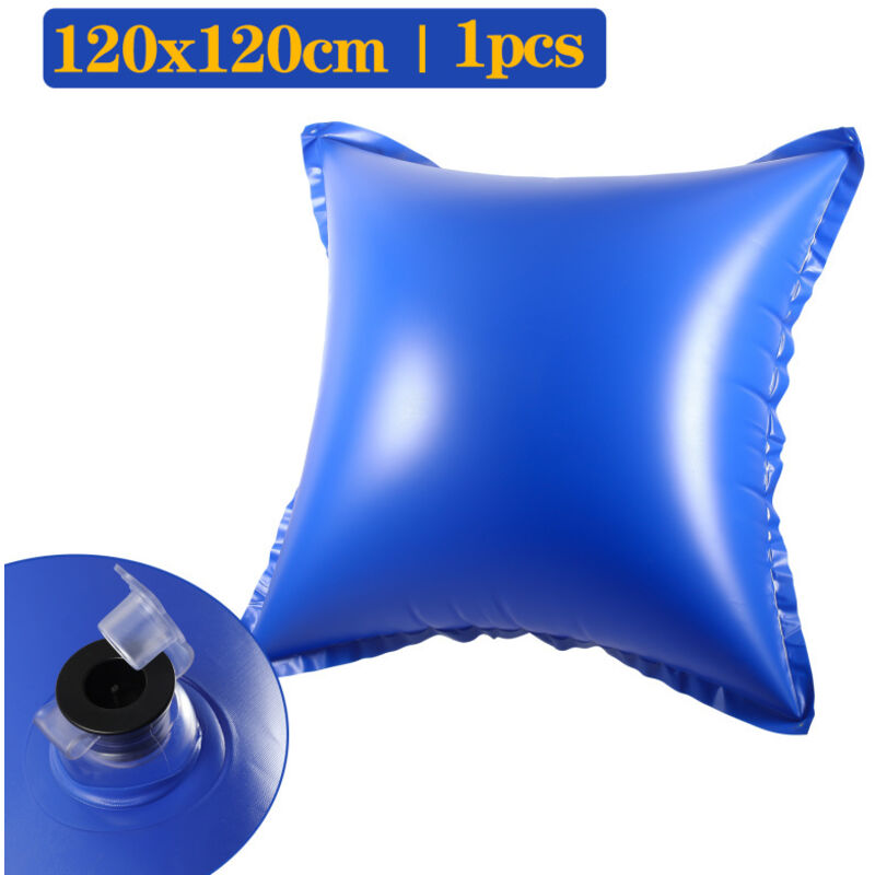 EINFEBEN Oreillers gonflables de housse de piscine hors sol, Coussin d'hiver pour bâche de piscine hivernage 122 x 122 x 60 cm 1pcs
