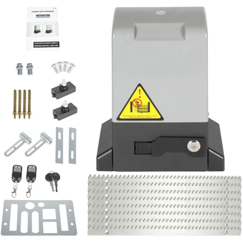Einfeben - Ouvre Porte 550W Ouvre-Porte pour Garage Poids 1200 kg Longueur 12m Maxi par vantail Vitesse 39 ft/min Avec télécommande + clé -pour