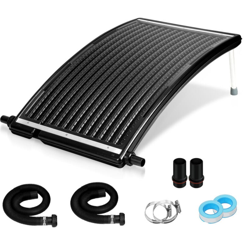 Panneau de chauffage solaire de piscine incurvé 15 L,Ø38 mm,110x65cm,1pcs - Einfeben